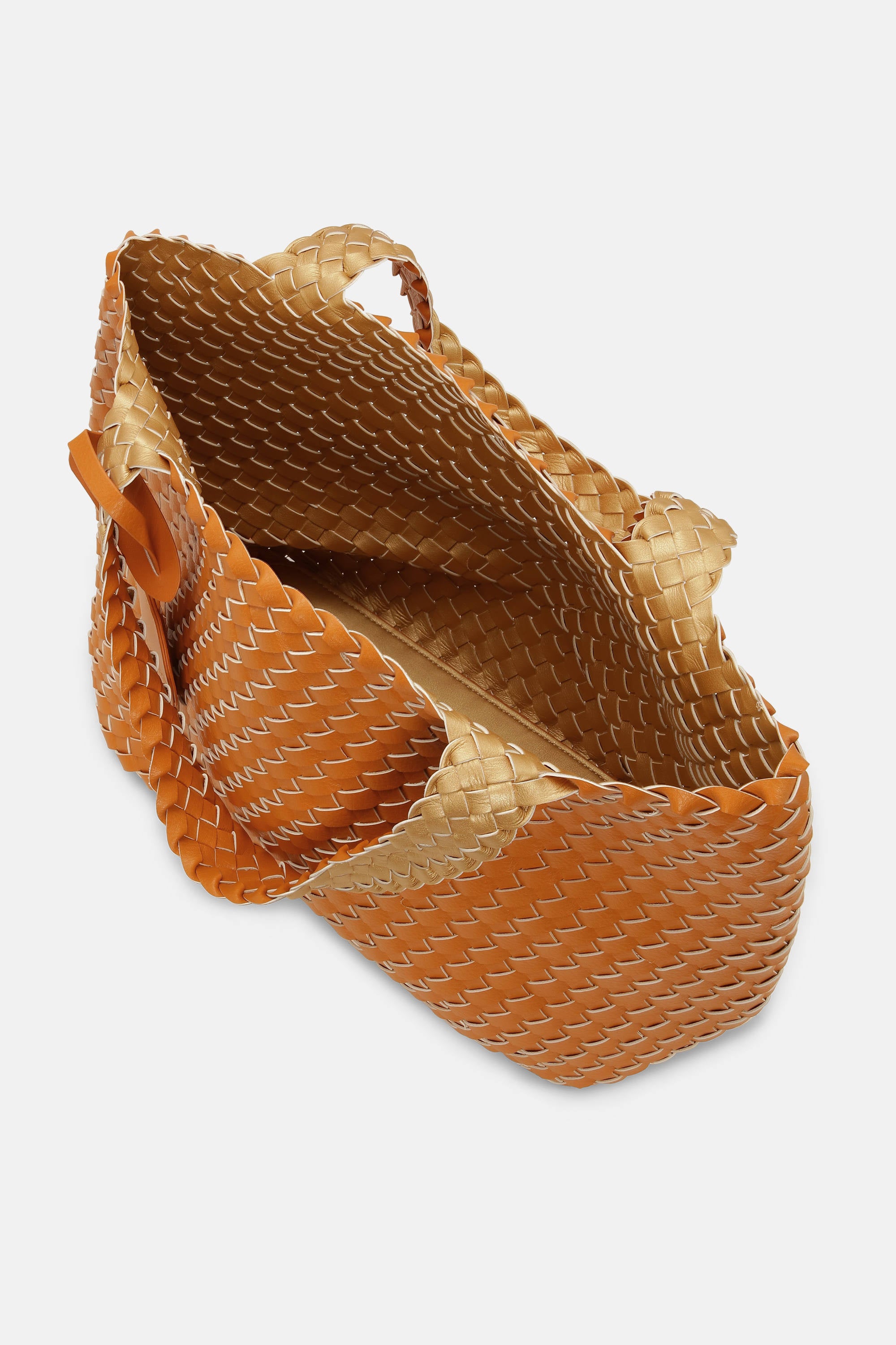 Tote Bag Flettet - Golden Nugget Golden Nugget Metallic